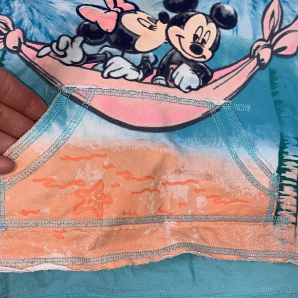 Disney Parks Resorts Pullover Hoodie Girls size XXS Minnie Mickey Palm trees - Picture 6 of 12